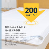 <transcy>[Supported by points] High-density uneven urethane mattress with 100% natural wool (single)</transcy>