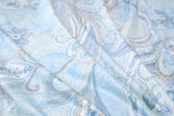 【ダニ忌避率84％】さらっと薄手タイプの羽毛布団　藍白色（送料無料）